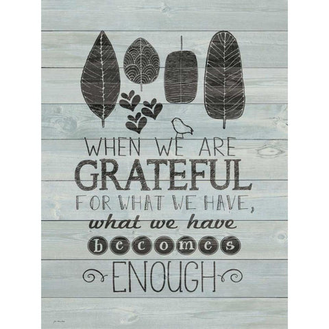 Grateful Gold Ornate Wood Framed Art Print with Double Matting by Moulton, Jo