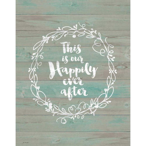 Happily Ever After Black Modern Wood Framed Art Print with Double Matting by Moulton, Jo