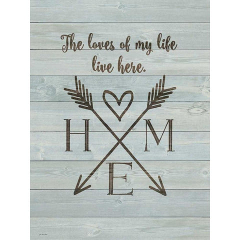 Home Black Modern Wood Framed Art Print with Double Matting by Moulton, Jo