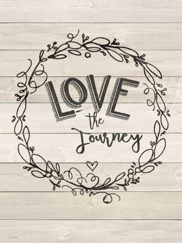 Journey Black Ornate Wood Framed Art Print with Double Matting by Moulton, Jo