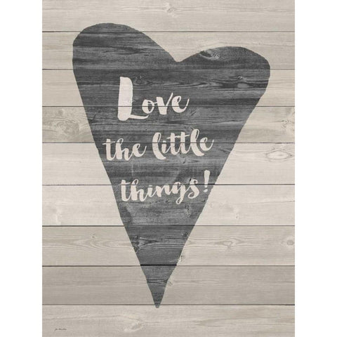 Love the Little Things White Modern Wood Framed Art Print by Moulton, Jo