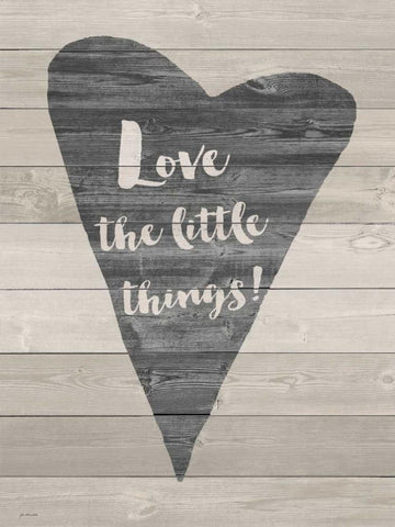 Love the Little Things Black Ornate Wood Framed Art Print with Double Matting by Moulton, Jo