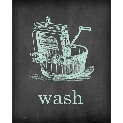 Wash White Modern Wood Framed Art Print by Moulton, Jo