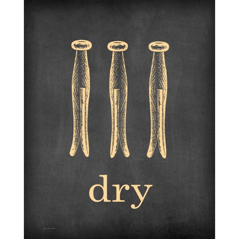 Dry White Modern Wood Framed Art Print by Moulton, Jo