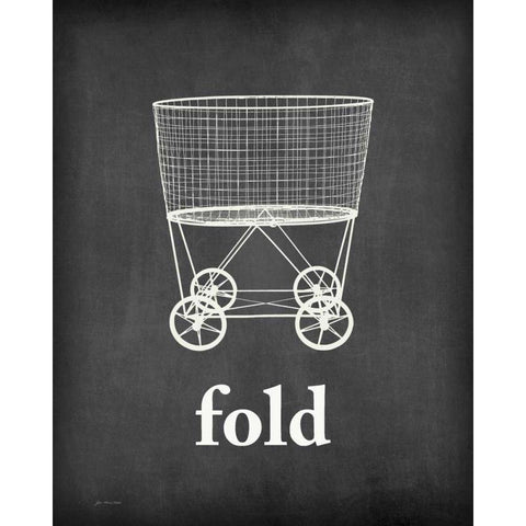 Fold White Modern Wood Framed Art Print by Moulton, Jo