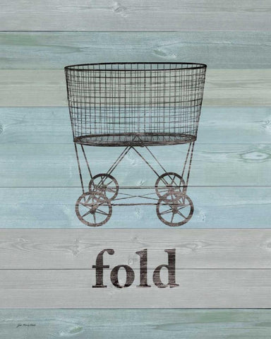 Fold on Wood White Modern Wood Framed Art Print with Double Matting by Moulton, Jo