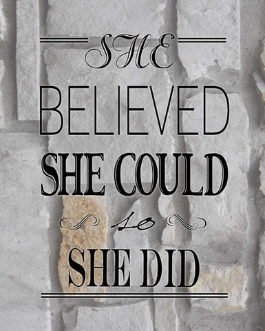 Believed Rock Black Ornate Wood Framed Art Print with Double Matting by Moulton, Jo