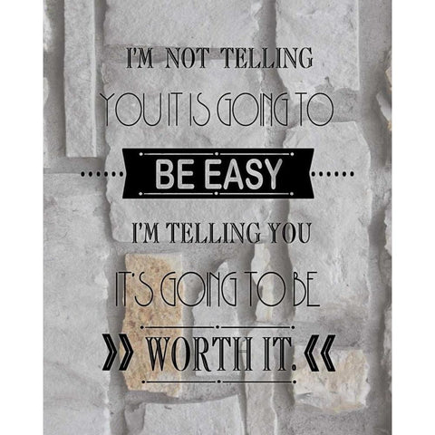 Easy Rock Black Modern Wood Framed Art Print by Moulton, Jo