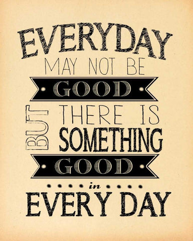 Every Day Beige White Modern Wood Framed Art Print with Double Matting by Moulton, Jo