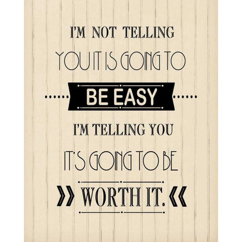 Easy Cream Wood Black Modern Wood Framed Art Print with Double Matting by Moulton, Jo