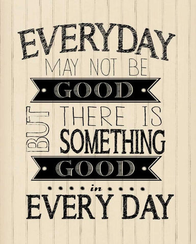 Every Day Cream Wood White Modern Wood Framed Art Print with Double Matting by Moulton, Jo