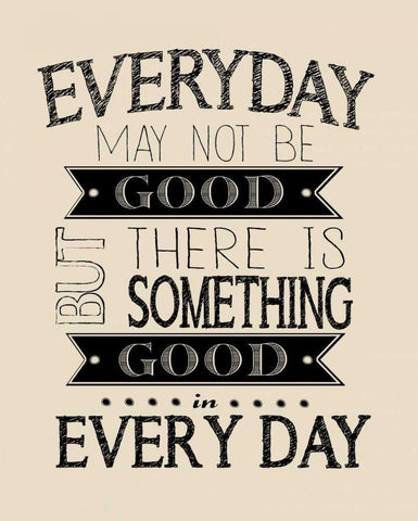 Every Day Cream White Modern Wood Framed Art Print with Double Matting by Moulton, Jo