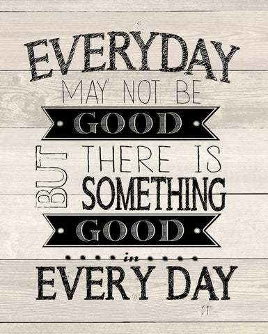 Every Day Wood Black Ornate Wood Framed Art Print with Double Matting by Moulton, Jo