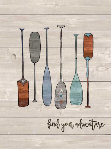 Find Your Adventure Black Ornate Wood Framed Art Print with Double Matting by Moulton, Jo