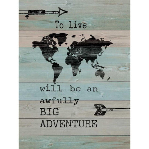 Adventure Gold Ornate Wood Framed Art Print with Double Matting by Moulton, Jo