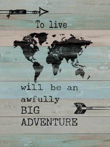 Adventure White Modern Wood Framed Art Print with Double Matting by Moulton, Jo