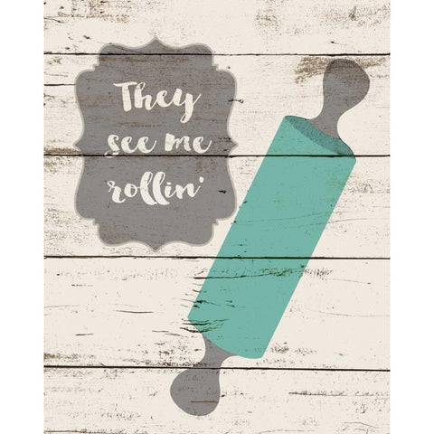 They See Me Rollin Black Modern Wood Framed Art Print with Double Matting by Moulton, Jo