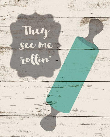 They See Me Rollin Black Ornate Wood Framed Art Print with Double Matting by Moulton, Jo