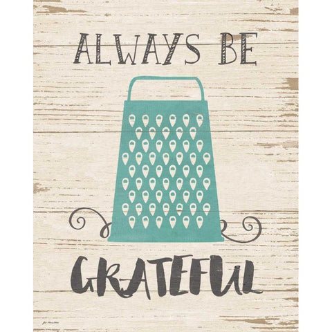 Grateful Black Modern Wood Framed Art Print with Double Matting by Moulton, Jo