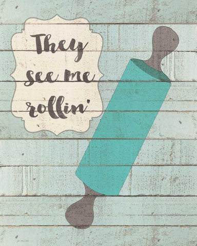 Rollin White Modern Wood Framed Art Print with Double Matting by Moulton, Jo