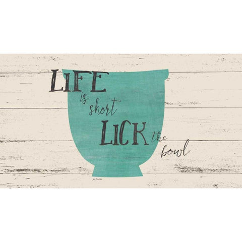 Lick the Bowl Gold Ornate Wood Framed Art Print with Double Matting by Moulton, Jo