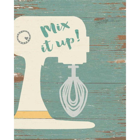 Mix It Up White Modern Wood Framed Art Print by Moulton, Jo