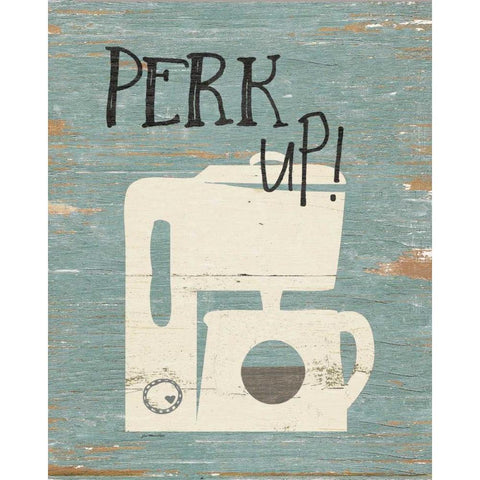 Perk Up White Modern Wood Framed Art Print by Moulton, Jo