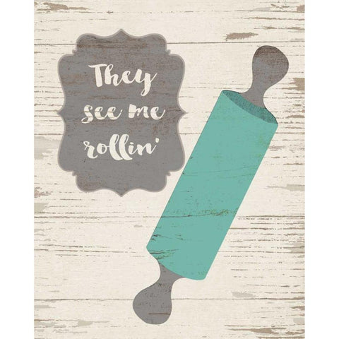 They See Me Rollin Gold Ornate Wood Framed Art Print with Double Matting by Moulton, Jo