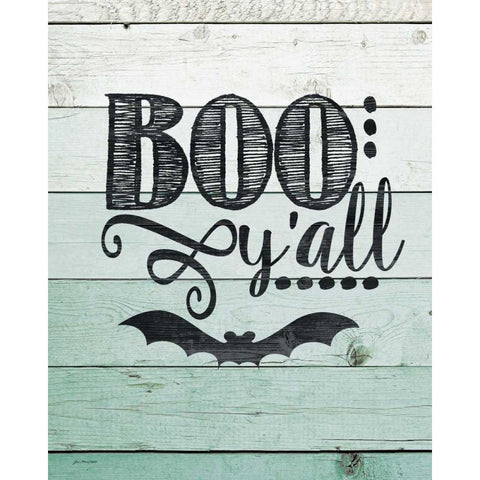 Boo Yall Black Modern Wood Framed Art Print with Double Matting by Moulton, Jo