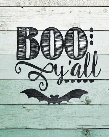 Boo Yall Black Ornate Wood Framed Art Print with Double Matting by Moulton, Jo