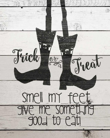 Smell My Feet Black Ornate Wood Framed Art Print with Double Matting by Moulton, Jo