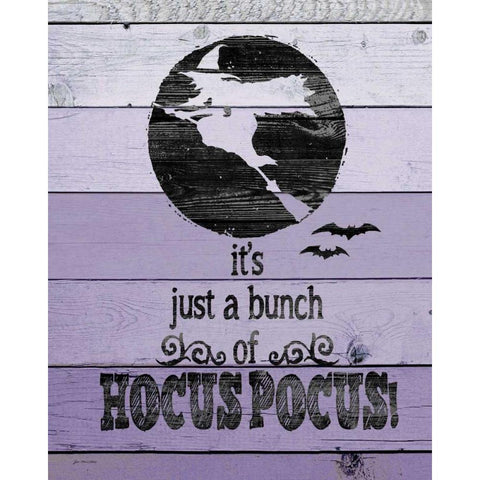 Hocus Pocus White Modern Wood Framed Art Print by Moulton, Jo