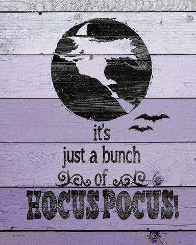 Hocus Pocus White Modern Wood Framed Art Print with Double Matting by Moulton, Jo