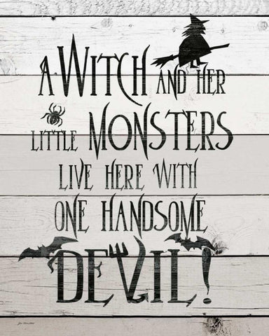 Handsome Devil Black Ornate Wood Framed Art Print with Double Matting by Moulton, Jo