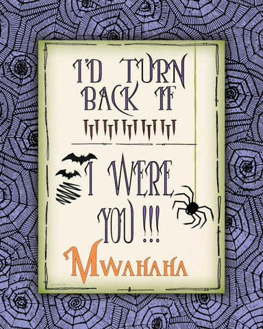 Id Turn Back Black Ornate Wood Framed Art Print with Double Matting by Moulton, Jo