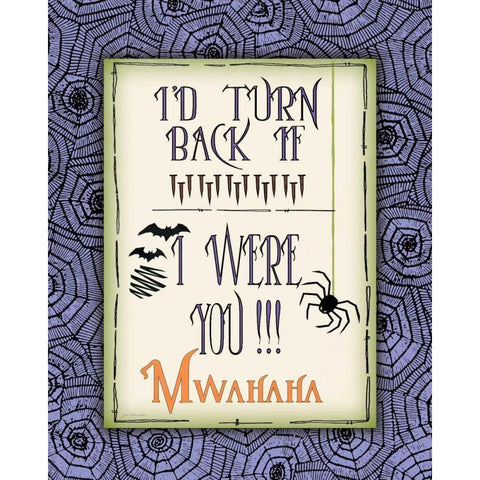 Id Turn Back White Modern Wood Framed Art Print by Moulton, Jo