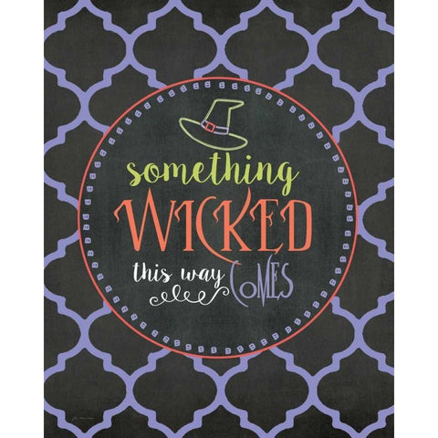 Something Wicked Black Modern Wood Framed Art Print with Double Matting by Moulton, Jo