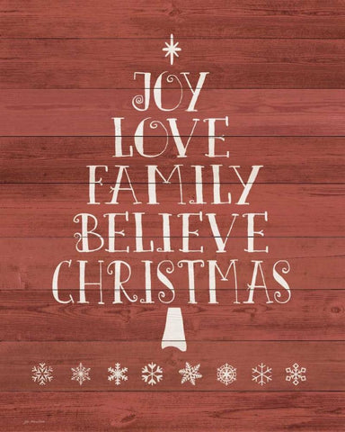 Believe Tree Black Ornate Wood Framed Art Print with Double Matting by Moulton, Jo