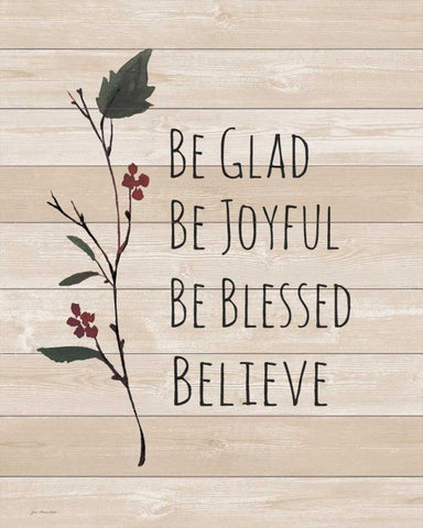 Believe Black Ornate Wood Framed Art Print with Double Matting by Moulton, Jo