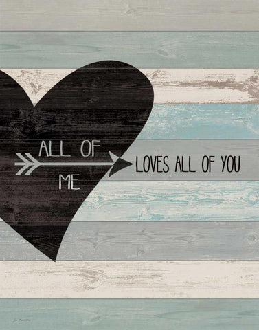 All of Me Black Ornate Wood Framed Art Print with Double Matting by Moulton, Jo