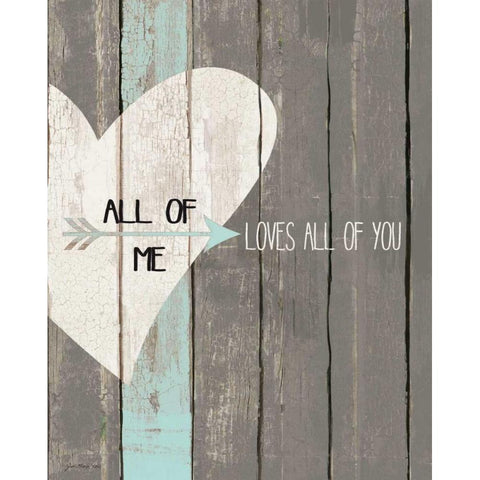 All of Me II Black Modern Wood Framed Art Print with Double Matting by Moulton, Jo