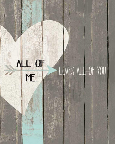 All of Me II White Modern Wood Framed Art Print with Double Matting by Moulton, Jo