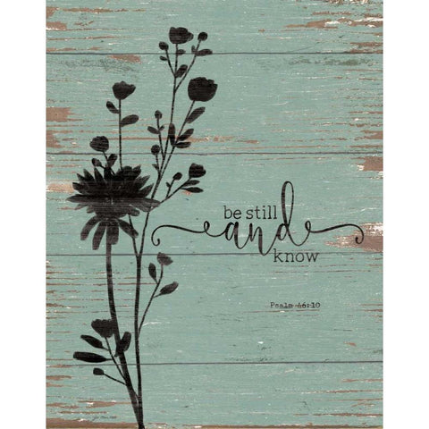 Be Still Gold Ornate Wood Framed Art Print with Double Matting by Moulton, Jo