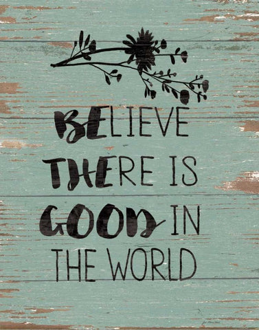 Be the Good White Modern Wood Framed Art Print with Double Matting by Moulton, Jo