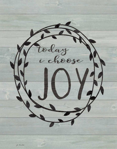 Choose Joy Black Ornate Wood Framed Art Print with Double Matting by Moulton, Jo