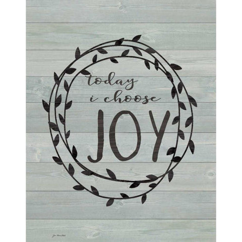 Choose Joy Black Modern Wood Framed Art Print by Moulton, Jo