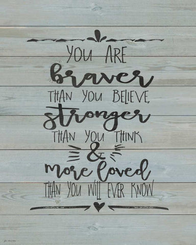 Promise Me White Modern Wood Framed Art Print with Double Matting by Moulton, Jo