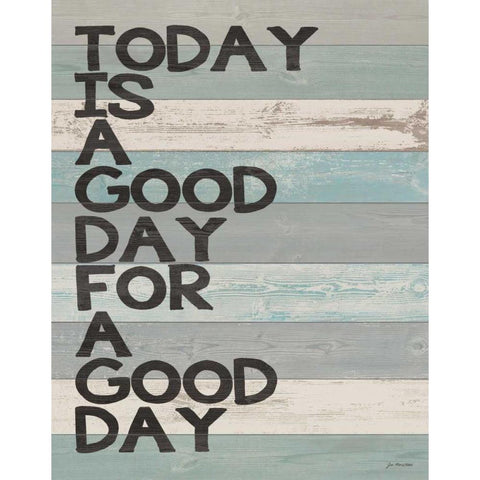 Today White Modern Wood Framed Art Print by Moulton, Jo