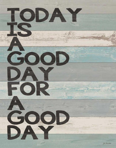 Today White Modern Wood Framed Art Print with Double Matting by Moulton, Jo