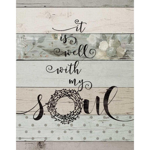 Well With My Soul Black Modern Wood Framed Art Print by Moulton, Jo